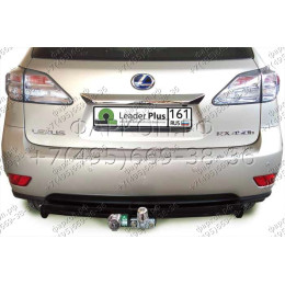 L103-F Лидер-плюс ТСУ для Lexus RX 2009-2016 без снятия и выреза бампера. Тип шара: F. Нагрузки: 2000/100 кг, масса фаркопа 20,08 кг (без электрики в комплекте)
