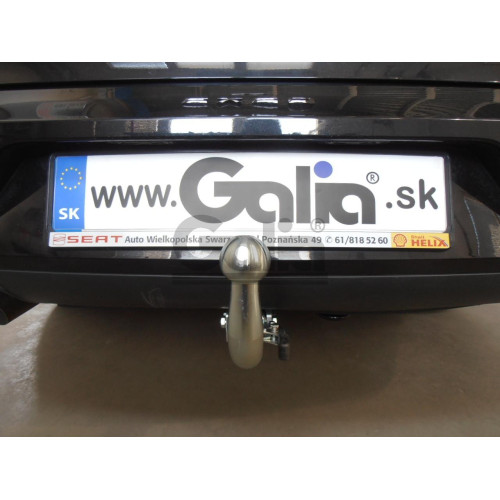 A036A GALIA Полностью оцинкованный фаркоп на Audi A4 седан/универсал (Avant) 2000-2007, включая 4WD (Quattro), SEAT Exeo седан/универсал 2009-2013. Подрозетник убирается за бампер. Тип шара: A. Невидимый вырез бампера. Нагрузки: 2100/100 кг, масса фаркопа