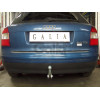 A036A GALIA Полностью оцинкованный фаркоп на Audi A4 седан/универсал (Avant) 2000-2007, включая 4WD (Quattro), SEAT Exeo седан/универсал 2009-2013. Подрозетник убирается за бампер. Тип шара: A. Невидимый вырез бампера. Нагрузки: 2100/100 кг, масса фаркопа