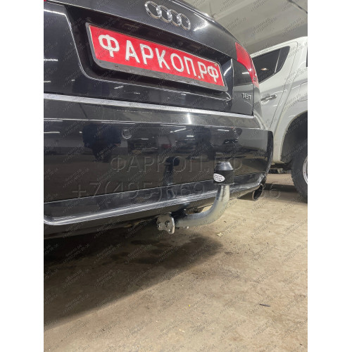 A036A GALIA Полностью оцинкованный фаркоп на Audi A4 седан/универсал (Avant) 2000-2007, включая 4WD (Quattro), SEAT Exeo седан/универсал 2009-2013. Подрозетник убирается за бампер. Тип шара: A. Невидимый вырез бампера. Нагрузки: 2100/100 кг, масса фаркопа
