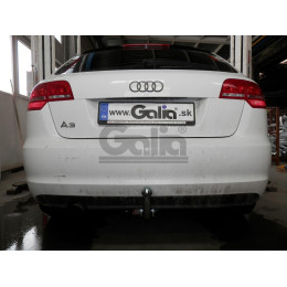A045C GALIA Полностью оцинкованный фаркоп на Audi A3 Sportback хетчбек 5 дверей 2004-2008, 2008-2013. Тип шара: C (горизонтальный съемный). Подрезка бампера. Нагруз