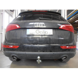 A046A GALIA Полностью оцинкованный фаркоп на Audi Q5 2008-2016. Подрозетник убирается за бампер. Тип шара: A. Невидимый вырез бампера. Нагрузки: 2400/80 кг, м