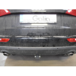 A046A GALIA Полностью оцинкованный фаркоп на Audi Q5 2008-2016. Подрозетник убирается за бампер. Тип шара: A. Невидимый вырез бампера. Нагрузки: 2400/80 кг, м