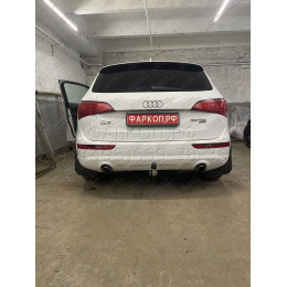 A046A GALIA Полностью оцинкованный фаркоп на Audi Q5 2008-2016. Подрозетник убирается за бампер. Тип шара: A. Невидимый вырез бампера. Нагрузки: 2400/80 кг, м
