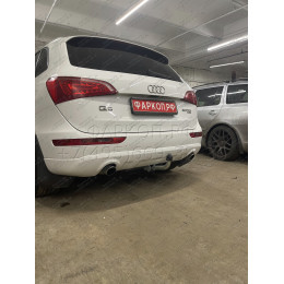A046A GALIA Полностью оцинкованный фаркоп на Audi Q5 2008-2016. Подрозетник убирается за бампер. Тип шара: A. Невидимый вырез бампера. Нагрузки: 2400/80 кг, м