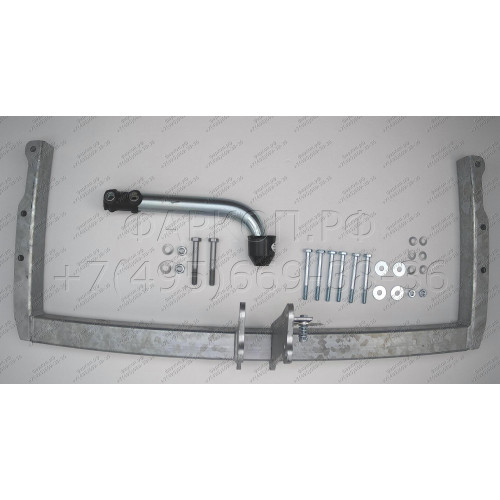 A046A GALIA Полностью оцинкованный фаркоп на Audi Q5 2008-2016. Подрозетник убирается за бампер. Тип шара: A. Невидимый вырез бампера. Нагрузки: 2400/80 кг, масса фаркопа 18,42 кг