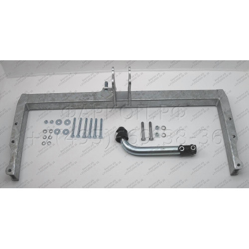 A046A GALIA Полностью оцинкованный фаркоп на Audi Q5 2008-2016. Подрозетник убирается за бампер. Тип шара: A. Невидимый вырез бампера. Нагрузки: 2400/80 кг, масса фаркопа 18,42 кг