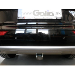 A050A GALIA Полностью оцинкованный фаркоп на Audi Q5 2017-2024, Audi Q5 Sportback 2021-2024. Подрозетник убирается за бампер. Тип шара: A. Невидимый вырез бампера. Наг