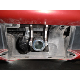 B014C GALIA Полностью оцинкованный фаркоп на BMW X3 E83 2004-2010. Подрозетник убирается за бампер. Тип шара: C (горизонтальный съемный). Установка без выр