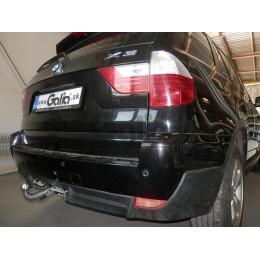 B014C GALIA Полностью оцинкованный фаркоп на BMW X3 E83 2004-2010. Подрозетник убирается за бампер. Тип шара: C (горизонтальный съемный). Установка без выр