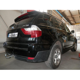 B014C GALIA Полностью оцинкованный фаркоп на BMW X3 E83 2004-2010. Подрозетник убирается за бампер. Тип шара: C (горизонтальный съемный). Установка без выр