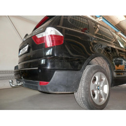 B014C GALIA Полностью оцинкованный фаркоп на BMW X3 E83 2004-2010. Подрозетник убирается за бампер. Тип шара: C (горизонтальный съемный). Установка без выр