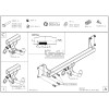 B017C GALIA Полностью оцинкованный фаркоп на BMW X5 E70 2007-2013, X5 F15 2013-2018, BMW X6 F16 2014-2019, кроме моделей с M-пакетом. Подрозетник убирается за бампер. Тип шара: C (горизонтальный съемный). Невидимый вырез бампера. Нагрузки: 3500/140 кг, ма