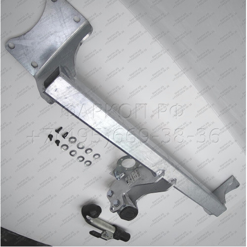 B017C GALIA Полностью оцинкованный фаркоп на BMW X5 E70 2007-2013, X5 F15 2013-2018, BMW X6 F16 2014-2019, кроме моделей с M-пакетом. Подрозетник убирается за бампер. Тип шара: C (горизонтальный съемный). Невидимый вырез бампера. Нагрузки: 3500/140 кг, ма