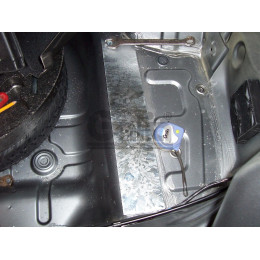 C049A GALIA Полностью оцинкованный фаркоп на Chevrolet Aveo седан 2002-2012, Daewoo Kalos седан 2002-2012, Chevrolet Nexia 2020-. Тип шара: A. Установка без снятия и выреза бампе