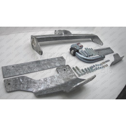 C049A GALIA Полностью оцинкованный фаркоп на Chevrolet Aveo седан 2002-2012, Daewoo Kalos седан 2002-2012, Chevrolet Nexia 2020-. Тип шара: A. Установка без снятия и выреза бампе