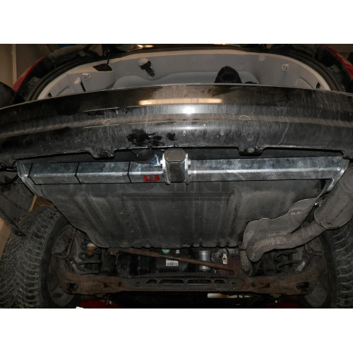 C071A GALIA Полностью оцинкованный фаркоп на Chrysler Grand Voyager 2008-2016, в т.ч. STOWn GO, Dodge Caravan 2008-2016, Lancia Voyager 2011-2016. Подрозетник убирается за бампер. Тип шара: A. Установка без снятия и выреза бампера. Нагрузки: 1800/100 кг, 