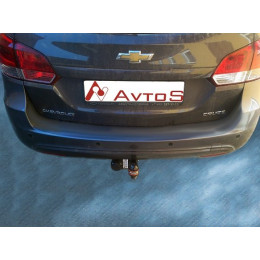 CV 08 AVTOS Фаркоп на Chevrolet Cruze седан 2009-2016. Необходима подрезка бампера. Тип шара: A. Нагрузки: 1800/75 кг, масса фаркопа 16 кг (без электрики в комплект