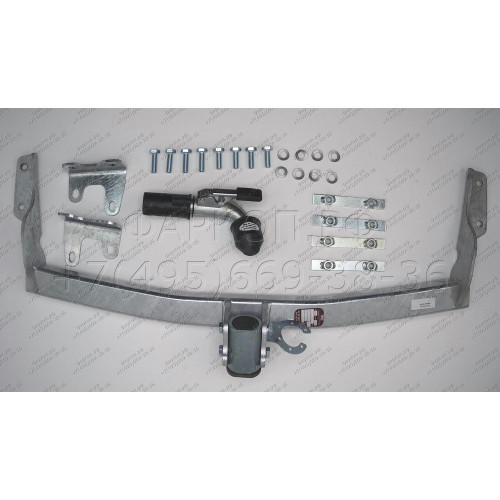 D042C GALIA Полностью оцинкованный фаркоп на Dodge Journey 2008-2020, FIAT Freemont 2011-2020 2WD/4WD, кроме авто с запаской снизу. Тип шара: C (горизонтальный съемный). Подрезка бампера. Нагрузки: 1600/80 кг, масса фаркопа 15,37 кг