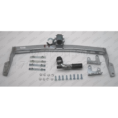 D042C GALIA Полностью оцинкованный фаркоп на Dodge Journey 2008-2020, FIAT Freemont 2011-2020 2WD/4WD, кроме авто с запаской снизу. Тип шара: C (горизонтальный съемный). Подрезка бампера. Нагрузки: 1600/80 кг, масса фаркопа 15,37 кг