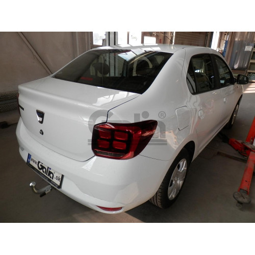 D043A GALIA Полностью оцинкованный фаркоп на Renault Logan II седан, кроме Stepway 2014-2022. Тип шара: A. Установка без снятия и выреза бампера. Нагрузки: 1200/75 кг, масса фаркопа 13 кг