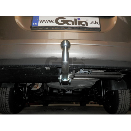D047A GALIA Полностью оцинкованный фаркоп на Dacia Logan II универсал/фургон/пикап 2013-2021. Подрозетник убирается за бампер. Тип шара: A. Установка без снятия и выреза бампера. Нагрузки: 1300/75 кг, масса фаркопа 14,62 кг