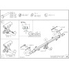 D055A GALIA Полностью оцинкованный фаркоп на Renault Duster 2024-, Dacia Duster 2024-, Dacia Bigster 2025-, Renault Bigster 2025-. Тип шара: A. Невидимый вырез бампера. Нагрузки: 1700/80 кг, масса фаркопа 14,42 кг