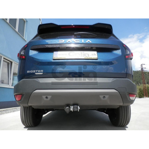 D055A GALIA Полностью оцинкованный фаркоп на Renault Duster 2024-, Dacia Duster 2024-, Dacia Bigster 2025-, Renault Bigster 2025-. Тип шара: A. Невидимый вырез бампера. Нагрузки: 1700/80 кг, масса фаркопа 14,42 кг