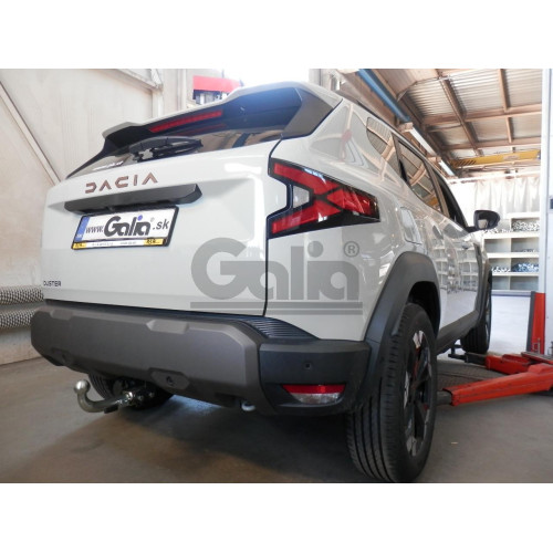 D055A GALIA Полностью оцинкованный фаркоп на Renault Duster 2024-, Dacia Duster 2024-, Dacia Bigster 2025-, Renault Bigster 2025-. Тип шара: A. Невидимый вырез бампера. Нагрузки: 1700/80 кг, масса фаркопа 14,42 кг