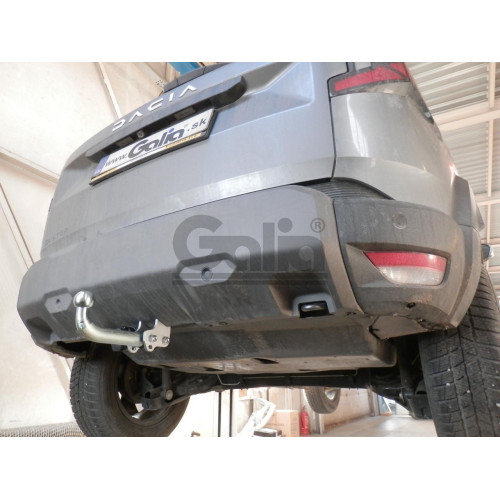 D055A GALIA Полностью оцинкованный фаркоп на Renault Duster 2024-, Dacia Duster 2024-, Dacia Bigster 2025-, Renault Bigster 2025-. Тип шара: A. Невидимый вырез бампера. Нагрузки: 1700/80 кг, масса фаркопа 14,42 кг