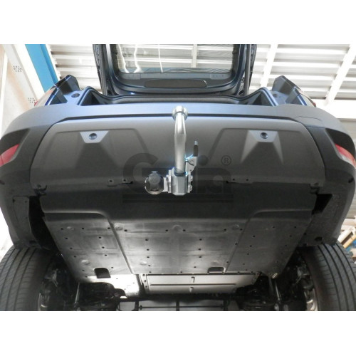 D055A GALIA Полностью оцинкованный фаркоп на Renault Duster 2024-, Dacia Duster 2024-, Dacia Bigster 2025-, Renault Bigster 2025-. Тип шара: A. Невидимый вырез бампера. Нагрузки: 1700/80 кг, масса фаркопа 14,42 кг