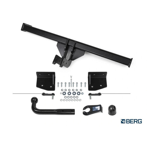 F.1912.001 BERG Фаркоп на Belgee X50 2023-, Geely Coolray 2020-2023, 2023-2025. Требуется подрезка бампера. Тип шара: A. Нагрузки: 1500/75 кг, масса фаркопа 16 кг (без электрики в комплекте)