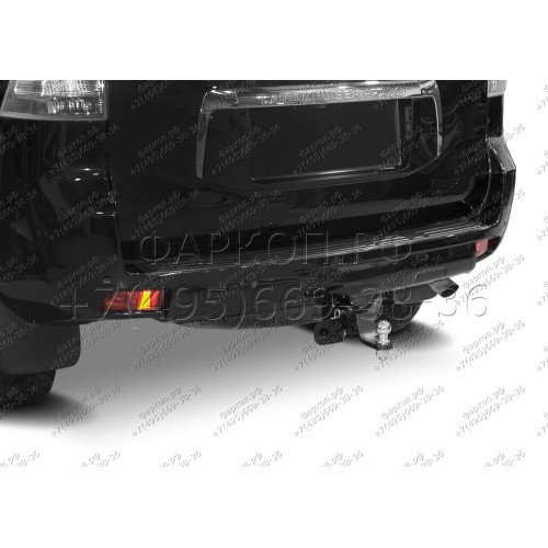 F.5714.003 BERG Фаркоп на Toyota Land Cruiser Prado 120 2002-2009, Prado 150 (кроме Black Onyx) 2009-2023, Lexus GX470 2003-2009, Lexus GX460 2009-2023. Требуется подрезка бампера. Тип шара: E. Нагрузки: 2200/120 кг, масса фаркопа 9,5 кг (без электрики в 