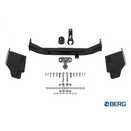 F.5714.004 BERG Фаркоп на Toyota Land Cruiser Prado 150 Black Onyx 2020-2023 без снятия и подрезки бампера. Тип шара: F. Нагрузки: 1500/75 кг, масса фаркопа 21 кг (без электрики 