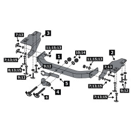 F.5714.004 BERG Фаркоп на Toyota Land Cruiser Prado 150 Black Onyx 2020-2023 без снятия и подрезки бампера. Тип шара: F. Нагрузки: 1500/75 кг, масса фаркопа 21 кг (без электрики 