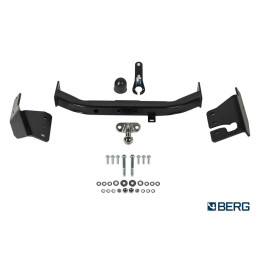 F.5715.001 BERG Фаркоп на Toyota Fortuner (кроме TRD) 2017- без снятия и подрезки бампера. Тип шара: F. Нагрузки: 1500/75 кг, масса фаркопа 21 кг (без электрики в компл