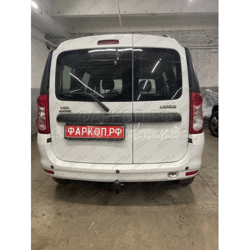 F.6011.003 BERG Фаркоп на Lada Largus 2012- без снятия и подрезки бампера. Тип шара: A. Нагрузки: 1300/75 кг, масса фаркопа 14,5 кг (без электрики в комплекте)