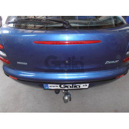 F001C GALIA Полностью оцинкованный фаркоп на FIAT Brava хетчбек 5 дверей 1995-2001. Тип шара: C (горизонтальный съемный). Без выреза бампера. Нагрузки: 1300/70 