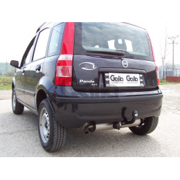 F089A GALIA Полностью оцинкованный фаркоп на FIAT Panda 2WD/4WD 2003-2012. Тип шара: A. Без выреза бампера. Нагрузки: 900/60 кг, масса фаркопа 12,12 кг