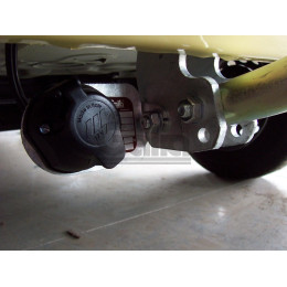 F089A GALIA Полностью оцинкованный фаркоп на FIAT Panda 2WD/4WD 2003-2012. Тип шара: A. Без выреза бампера. Нагрузки: 900/60 кг, масса фаркопа 12,12 кг