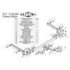 F102-BA TAVIALS ТСУ для Ford Focus 2 седан 2004-2011 (без выреза бампера), Ford Focus 3 седан 2011-2018 (необходима подрезка бампера). Тип шара: C (оцинкованный, съемный). Нагрузки: 1100/75 кг, масса фаркопа 15,94 кг (без электрики в комплекте)