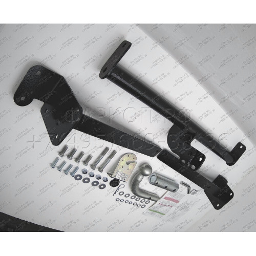 F102-BA TAVIALS ТСУ для Ford Focus 2 седан 2004-2011 (без выреза бампера), Ford Focus 3 седан 2011-2018 (необходима подрезка бампера). Тип шара: C (оцинкованный, съемный). Нагрузки: 1100/75 кг, масса фаркопа 15,94 кг (без электрики в комплекте)