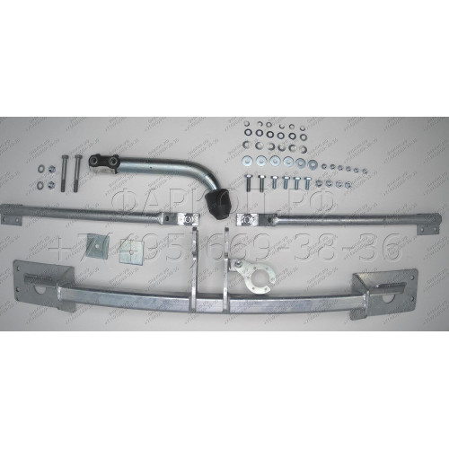 F108A GALIA Полностью оцинкованный фаркоп на FIAT Linea 2007-2015. Подрозетник убирается за бампер. Тип шара: A. Невидимый вырез бампера. Нагрузки: 1200/70 кг, масса фаркопа 17,71 кг