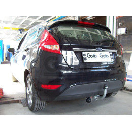 F110C GALIA Полностью оцинкованный фаркоп на Ford Fiesta хетчбек 2008-2019. Особенности: колесная база 2489 мм. Тип шара: C (горизонтальный съемный). Требуетс