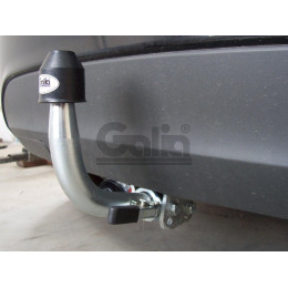 F110C GALIA Полностью оцинкованный фаркоп на Ford Fiesta хетчбек 2008-2019. Особенности: колесная база 2489 мм. Тип шара: C (горизонтальный съемный). Требуетс