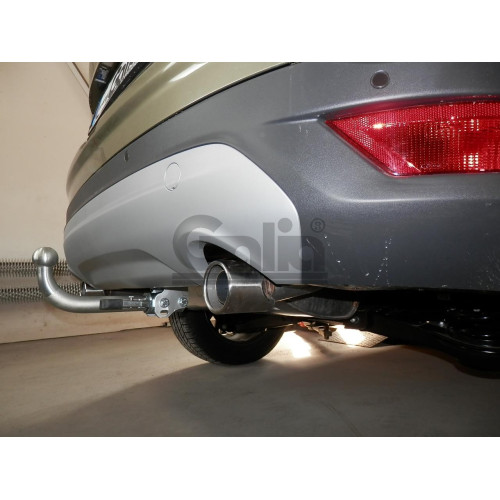 F113A GALIA Полностью оцинкованный фаркоп на Ford Kuga 2008-2013, 2013-2020. Подрозетник убирается за бампер. Тип шара: A. Без выреза бампера. Нагрузки: 2100/110 кг, масса фаркопа 16,12 кг