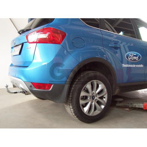 F113A GALIA Полностью оцинкованный фаркоп на Ford Kuga 2008-2013, 2013-2020. Подрозетник убирается за бампер. Тип шара: A. Без выреза бампера. Нагрузки: 2100/110 кг, масса фаркопа 16,12 кг
