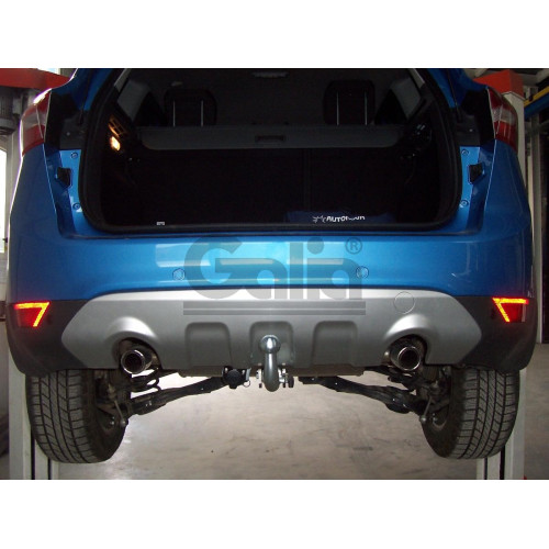 F113A GALIA Полностью оцинкованный фаркоп на Ford Kuga 2008-2013, 2013-2020. Подрозетник убирается за бампер. Тип шара: A. Без выреза бампера. Нагрузки: 2100/110 кг, масса фаркопа 16,12 кг