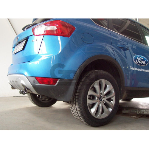 F113A GALIA Полностью оцинкованный фаркоп на Ford Kuga 2008-2013, 2013-2020. Подрозетник убирается за бампер. Тип шара: A. Без выреза бампера. Нагрузки: 2100/110 кг, масса фаркопа 16,12 кг