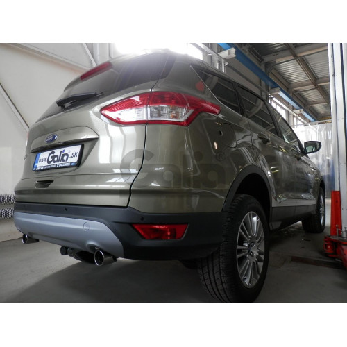 F113A GALIA Полностью оцинкованный фаркоп на Ford Kuga 2008-2013, 2013-2020. Подрозетник убирается за бампер. Тип шара: A. Без выреза бампера. Нагрузки: 2100/110 кг, масса фаркопа 16,12 кг